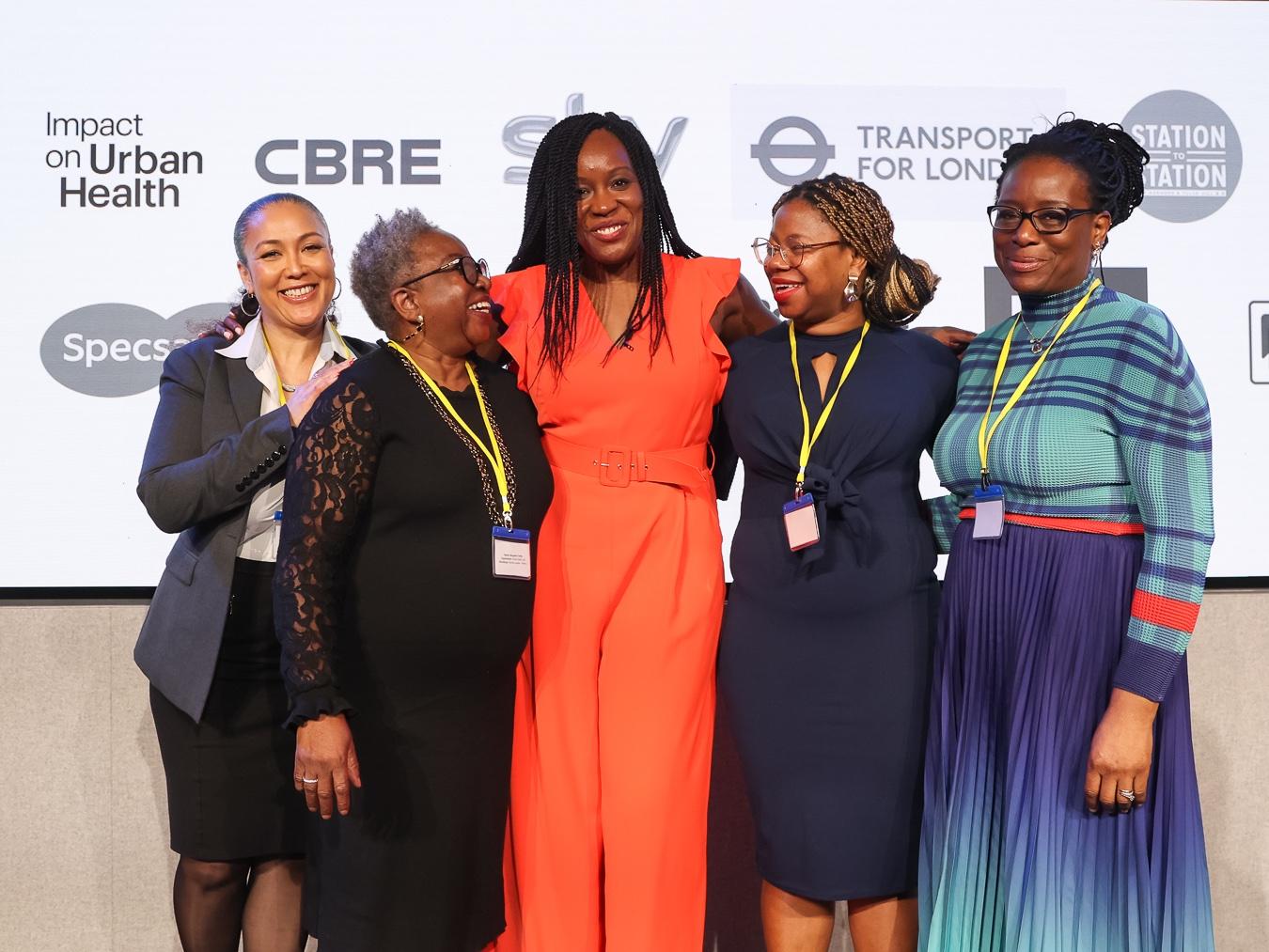 Georgina Wilson OBE with founders and partners